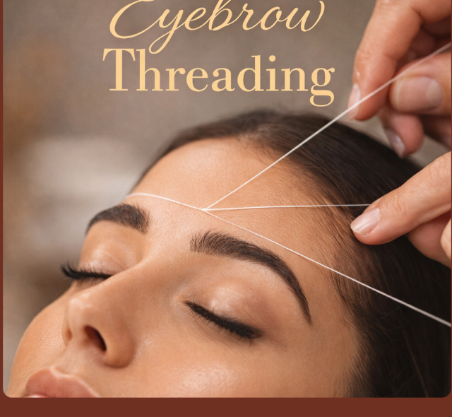 Eyebrow threading service